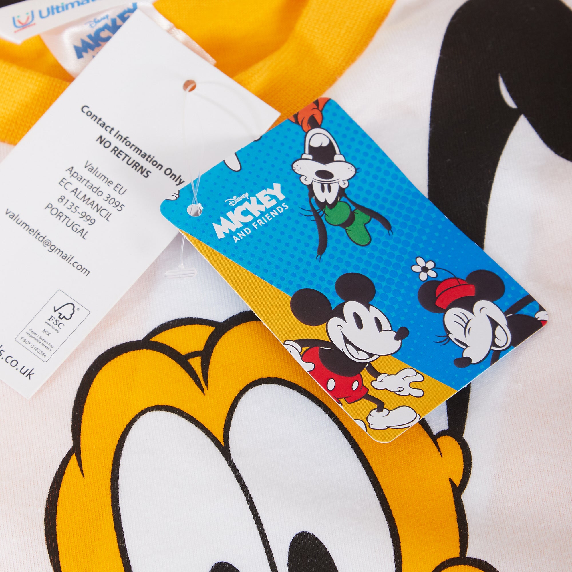 Kids 3 Pack Classic Disney T-Shirts Mickey Goofy Donald Dress Up Top Summer Tees