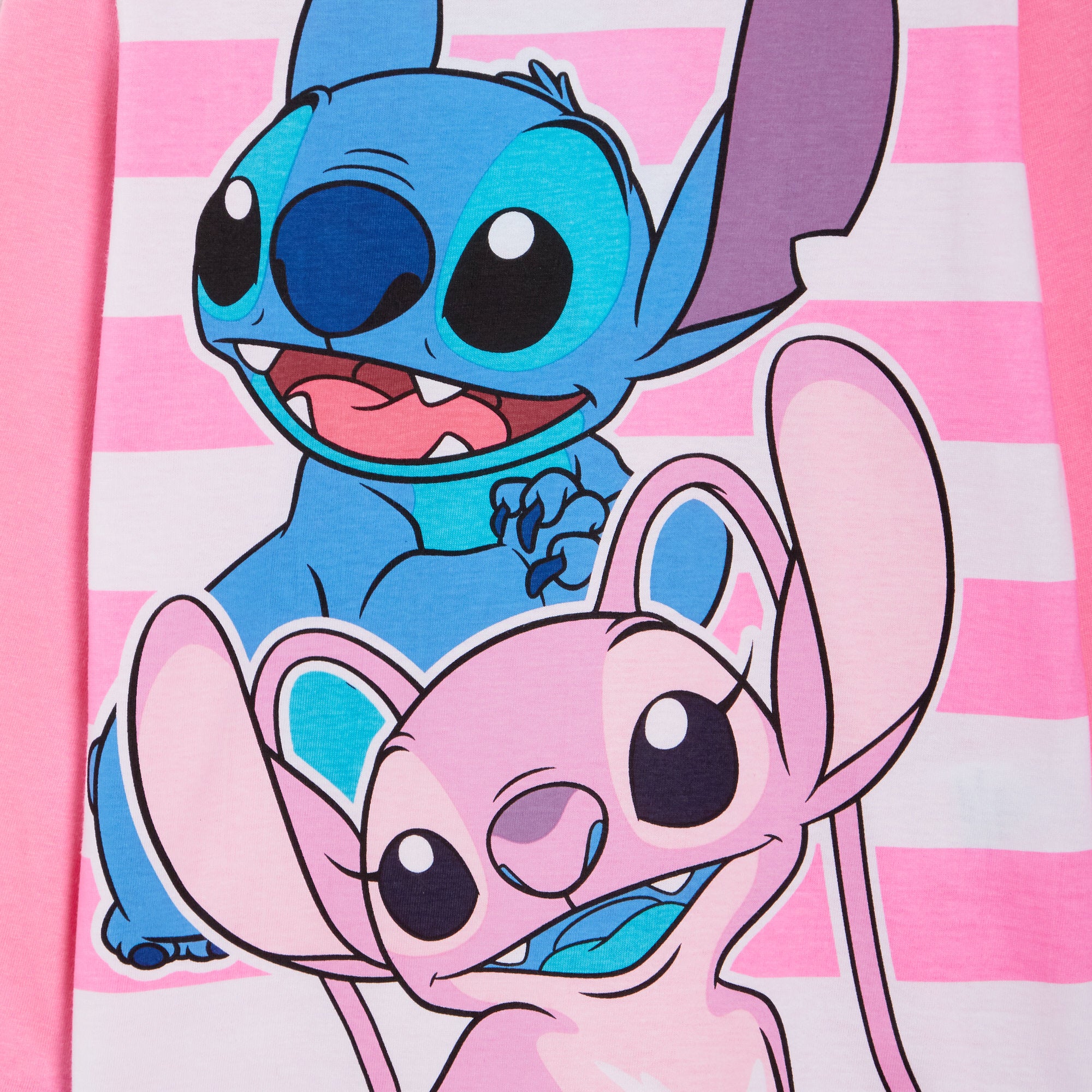 Girls Lilo & Stitch Pyjamas Kids Angel Full Length Pjs Set T-shirt Lounge Pants
