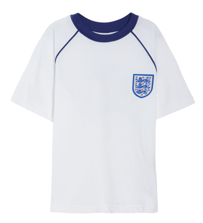 Kids England Football Club Short Pyjamas Boys Short Pjs Set England Football Kit