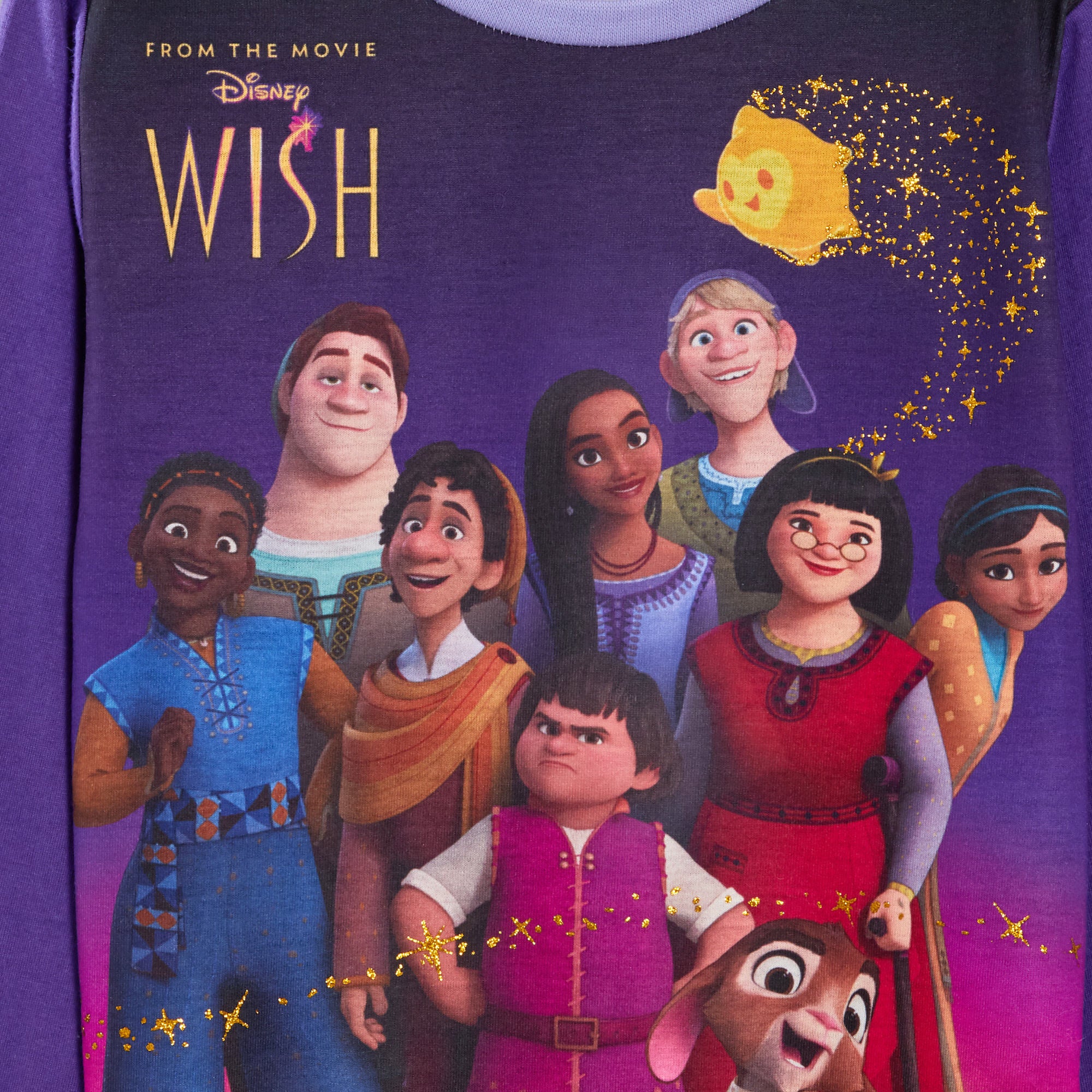 Girls Disney Wish Pyjamas For Kids Girls Full Length Disney Asha Pjs Nightwear