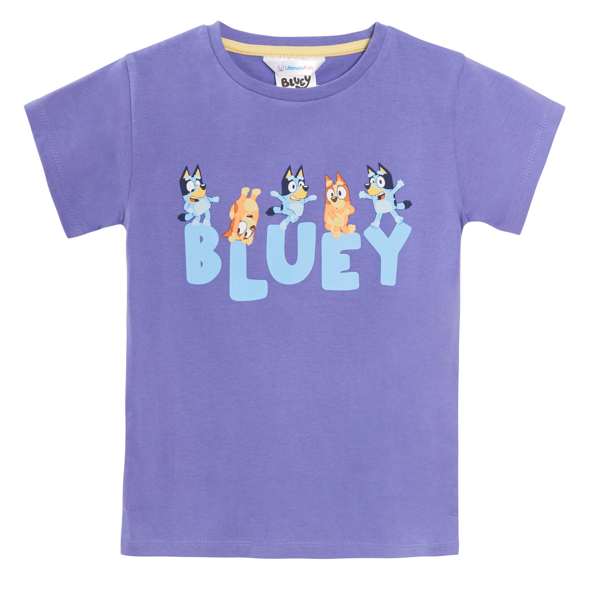 Girls 3 Pack Bluey T-Shirts Kids Multipack Tees Girls Short Sleeved Tops Gift