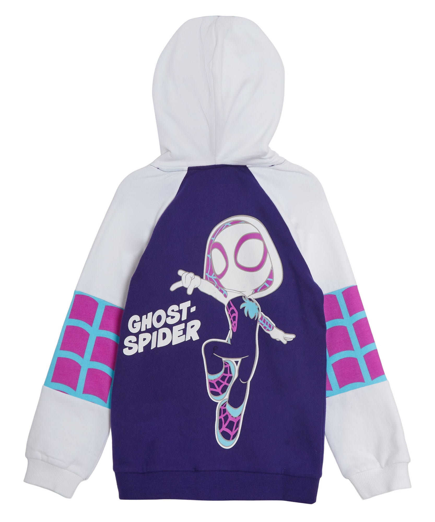 Spidey And His Amazing Friends Hoodie Hooded Zip Jacket Spin Miles Ghost Spider