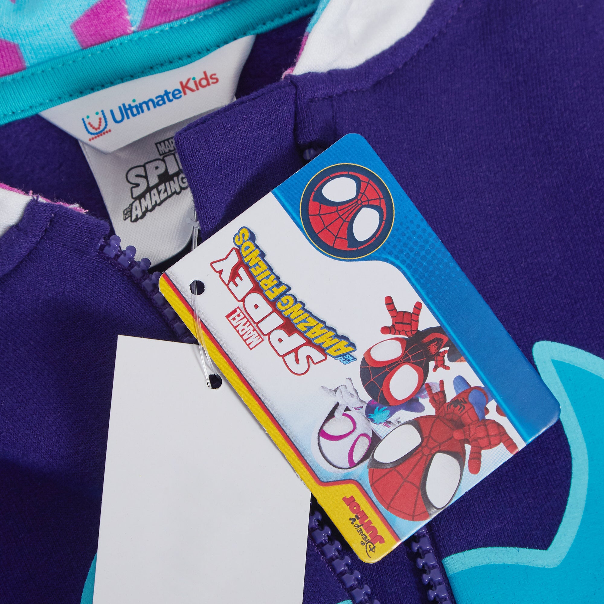 Spidey And His Amazing Friends Hoodie Hooded Zip Jacket Spin Miles Ghost Spider