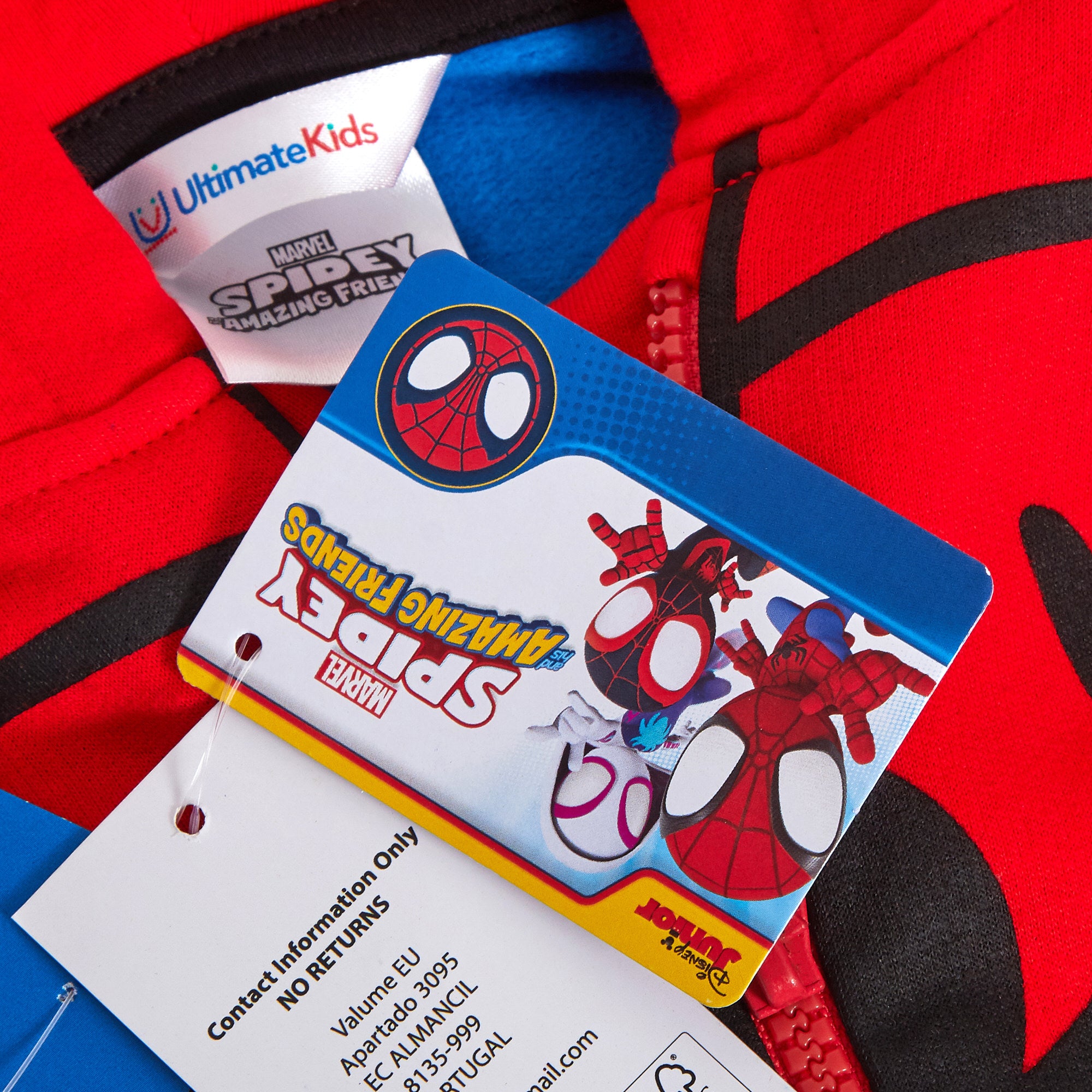 Spidey And His Amazing Friends Hoodie Hooded Zip Jacket Spin Miles Ghost Spider
