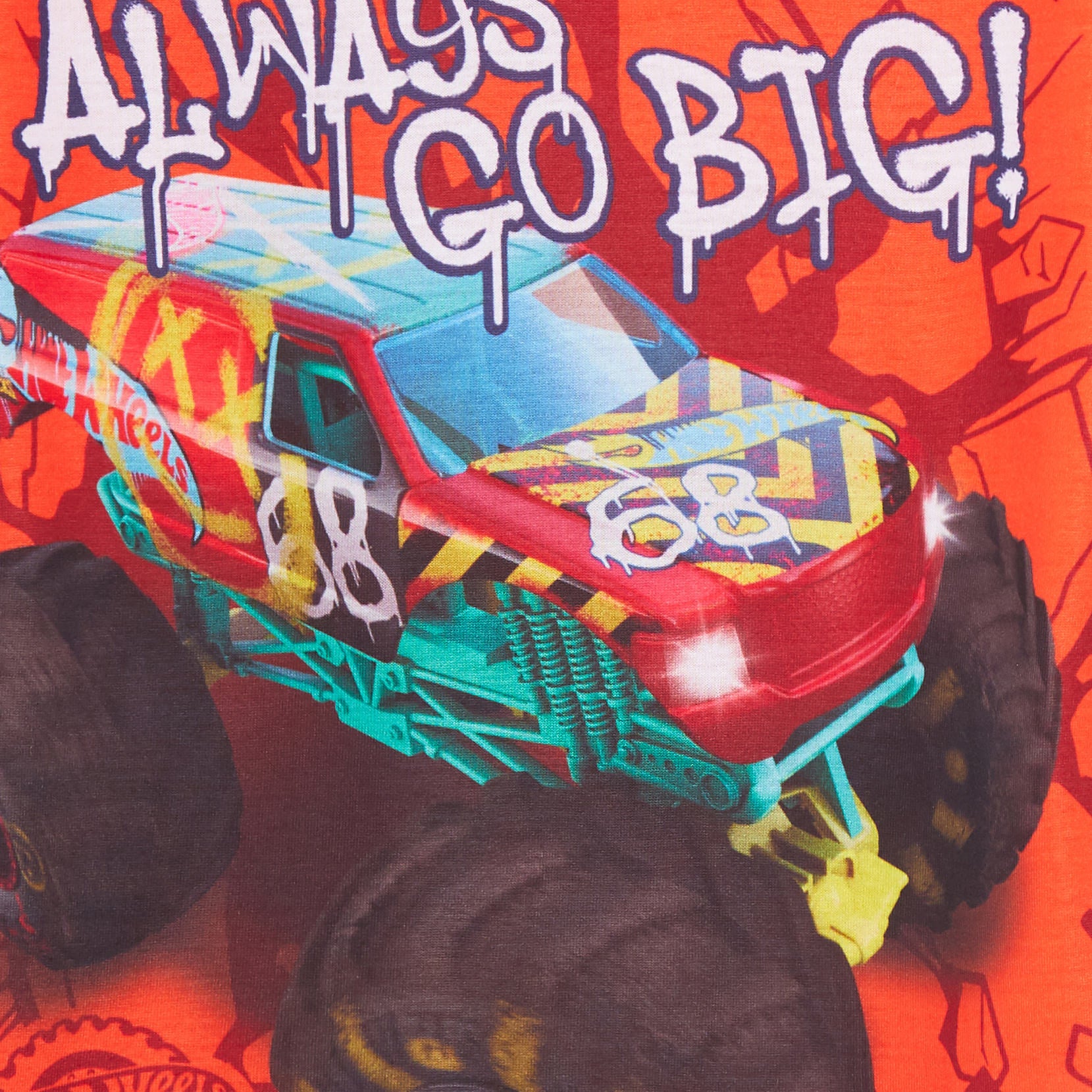 Boys 3 Pack Monster Trucks T-Shirts Kids Hot Wheels Multipack Short Summer Tees
