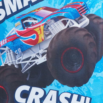 Boys 3 Pack Monster Trucks T-Shirts Kids Hot Wheels Multipack Short Summer Tees