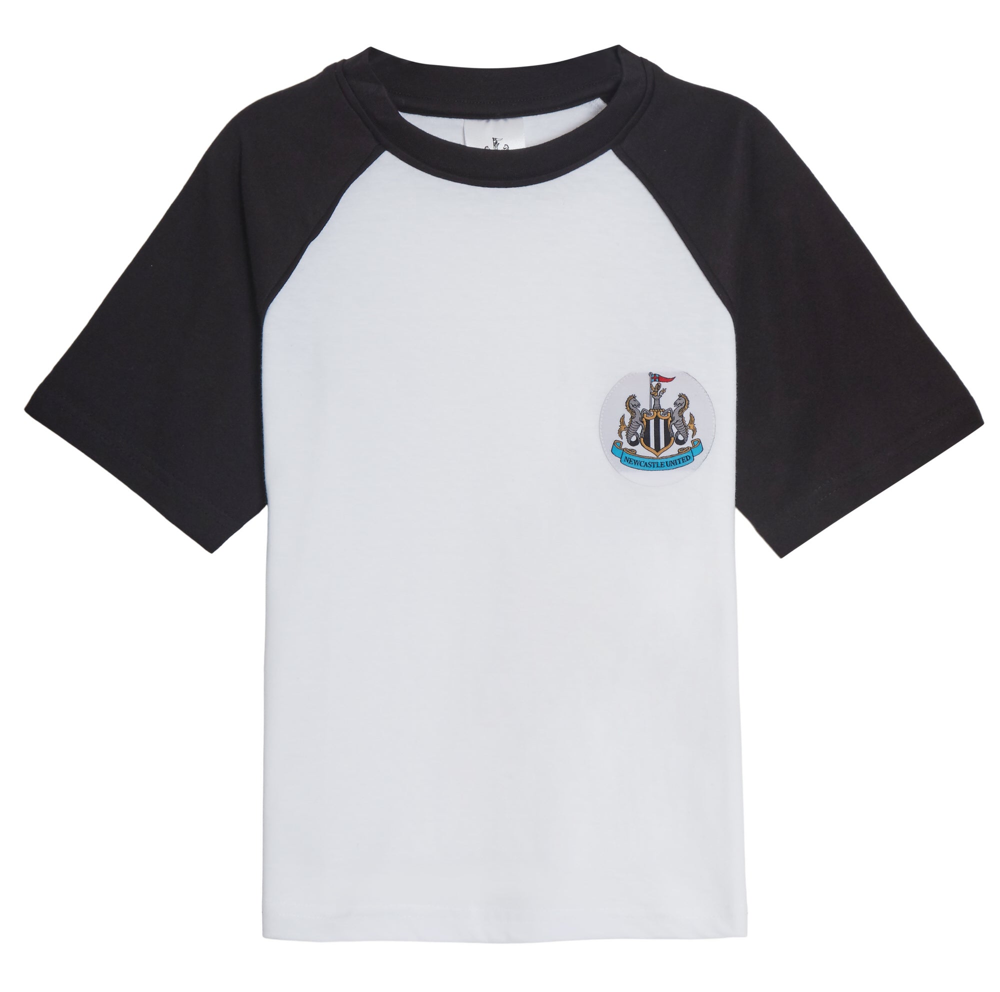 Kids Newcastle Short Pyjamas Girls Boys FC Football Short Pjs Set Football Kit