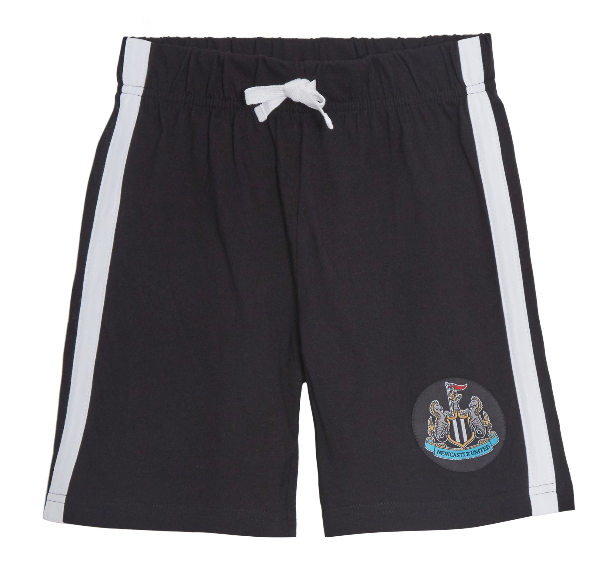 Kids Newcastle Short Pyjamas Girls Boys FC Football Short Pjs Set Football Kit