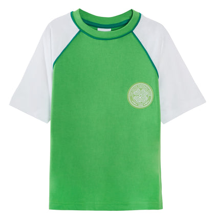 Kids Celtic Short Pyjamas Girls Boys FC Football Short Pjs Set SPL Football Kit