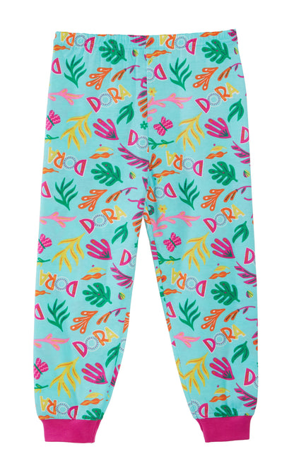 Girls Dora The Explorer Pyjamas For Kids Girls Full Length Pjs Set Nightwear