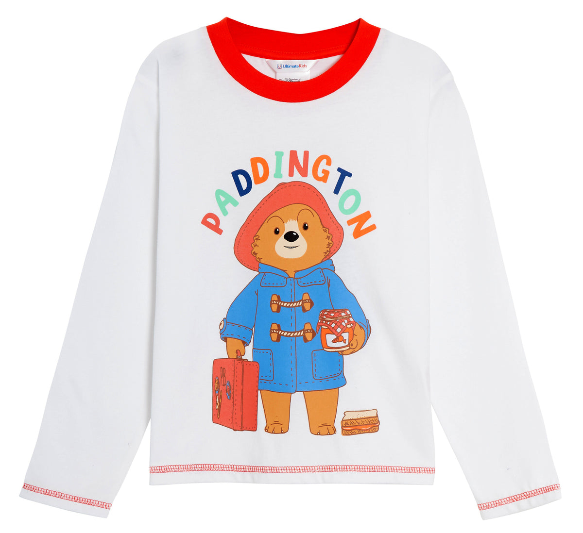Paddington Bear Pyjamas White 12-18 Months