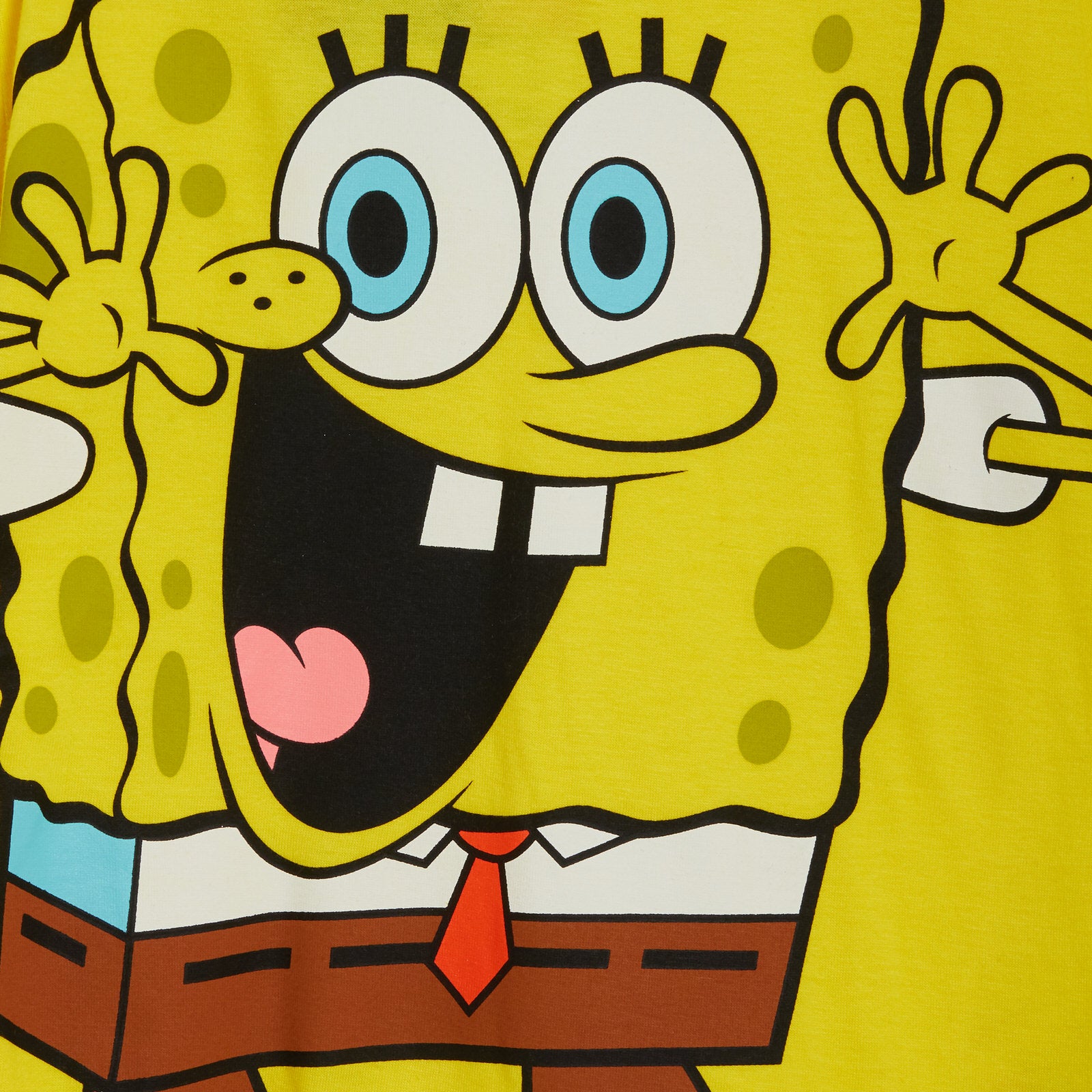 Kids Spongebob Squarepants Snuggle Pyjamas Boys Girls Full Length Pjs Set Unisex