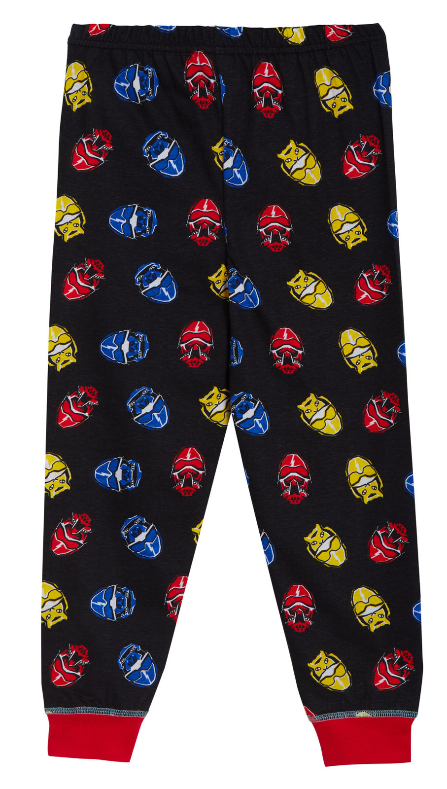 Boys Power Rangers Pyjamas Full Length Pjs Kids Long T-Shirt + Loungepants Set