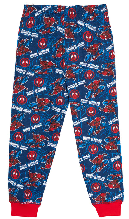 Boys Marvel Spiderman Pyjamas Kids Avengers Full Length Pjs Set Nightwear Size