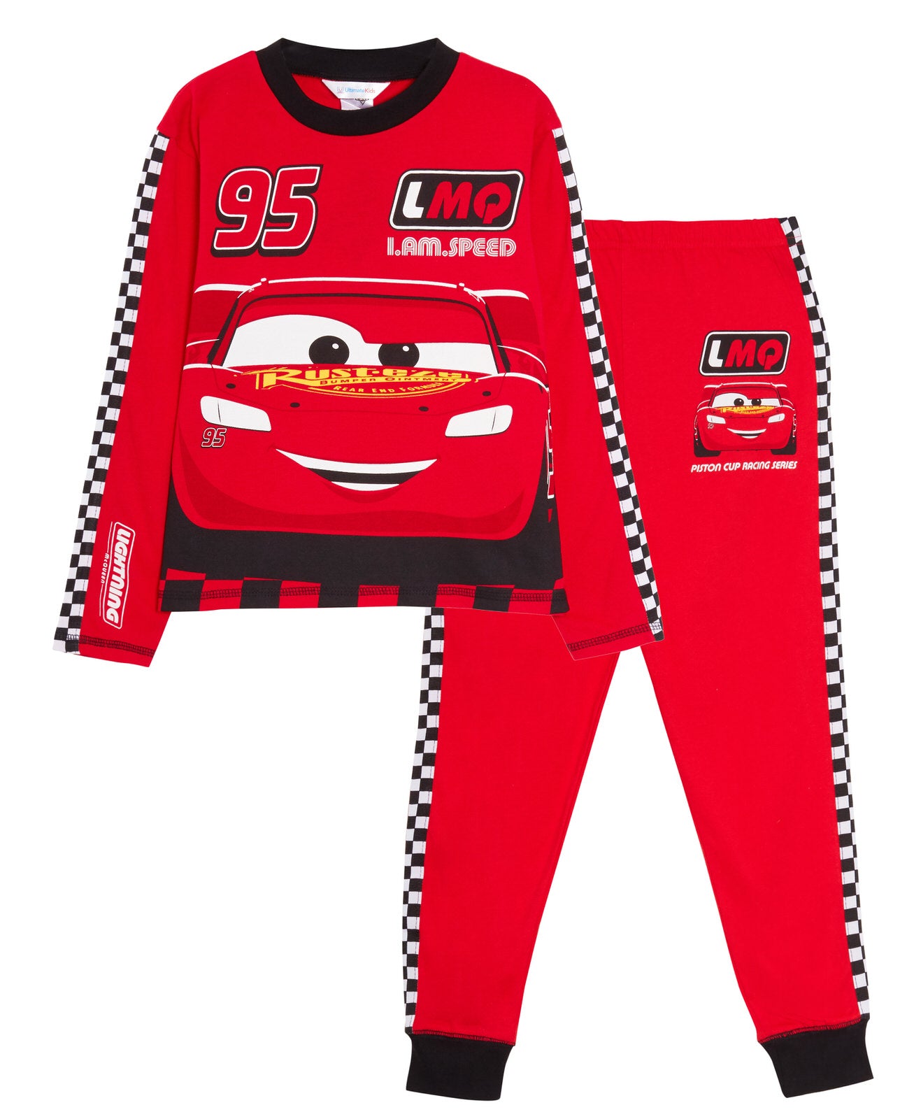 Disney Cars Pyjamas Kids Lightning McQueen Dress Up Racing Driver Suit Pjs Set