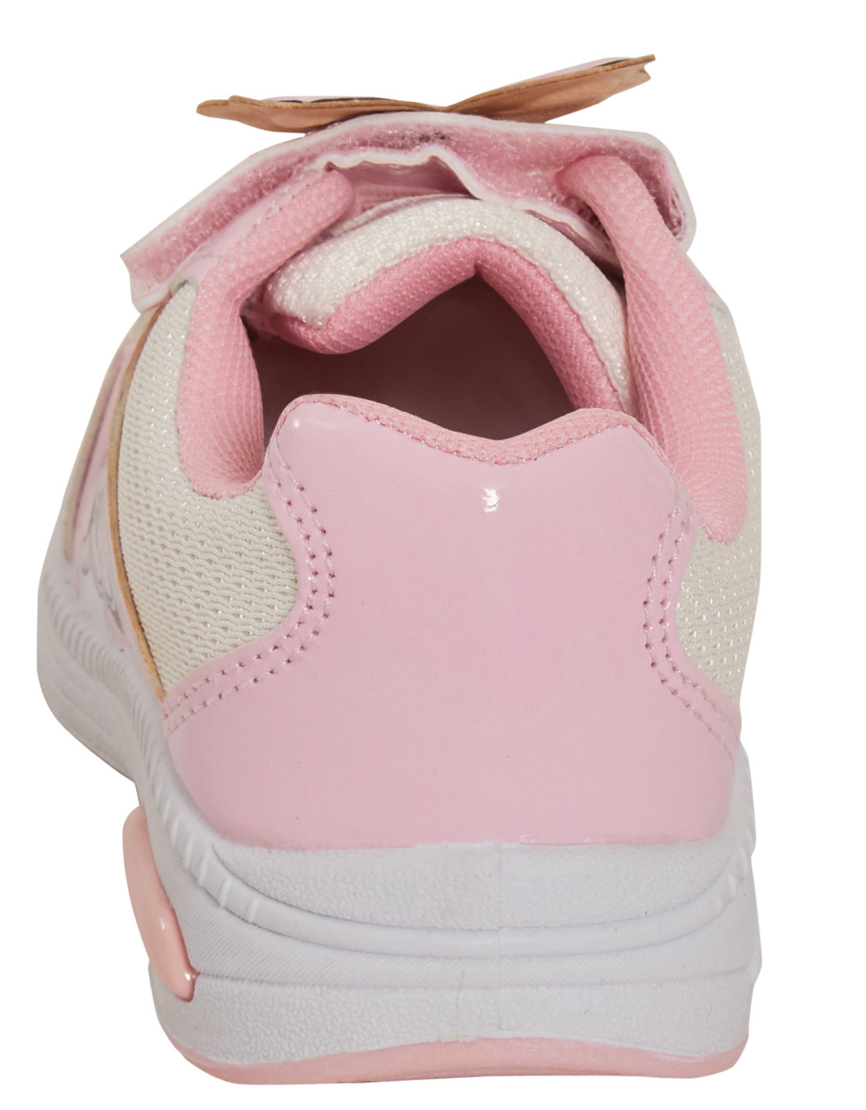 Girls Disney Minnie Mouse Light Up Trainers Kids Easy Touch Fasten Sports Shoes