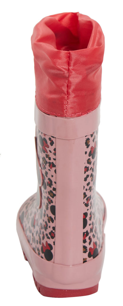 Girls Disney Minnie Mouse Wellies Warm Lined Tie Top Wellington Boots Kids Snow