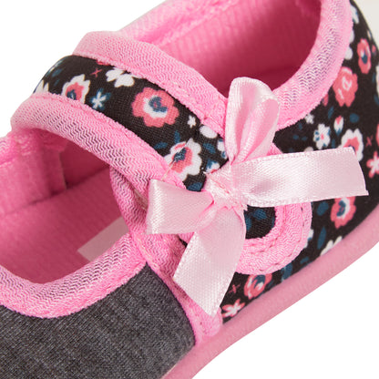 Minnie Mouse Girls Slippers Kids Disney Slipper Boots Easy Fasten House Shoes