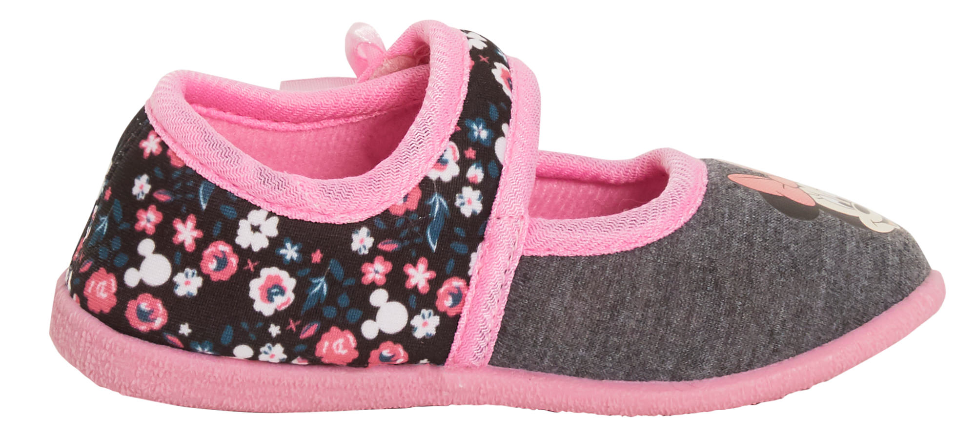 Minnie Mouse Girls Slippers Kids Disney Slipper Boots Easy Fasten House Shoes