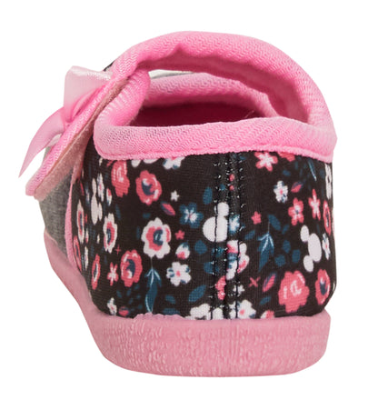 Minnie Mouse Girls Slippers Kids Disney Slipper Boots Easy Fasten House Shoes
