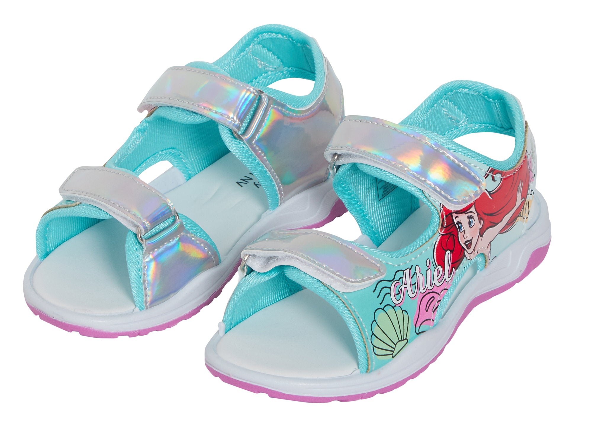 Girls Disney Little Mermaid Lightweight Sports Sandals Kids Ariel Summer Shoes
