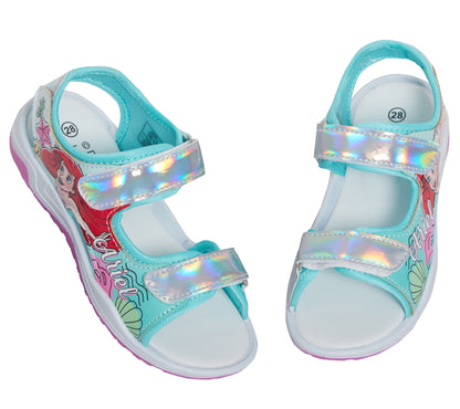 Girls Disney Little Mermaid Lightweight Sports Sandals Kids Ariel Summer Shoes