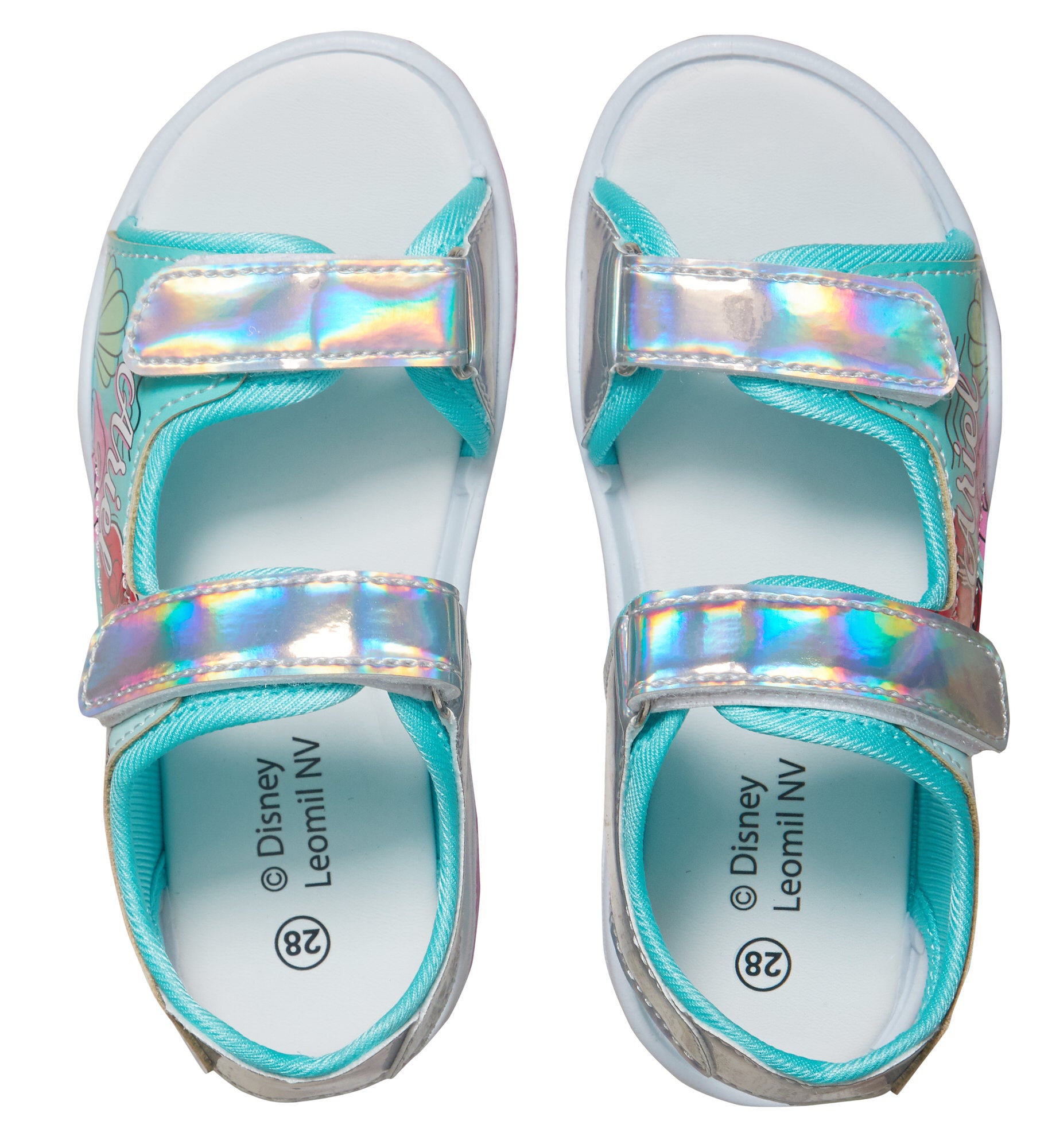Girls Disney Little Mermaid Lightweight Sports Sandals Kids Ariel Summer Shoes