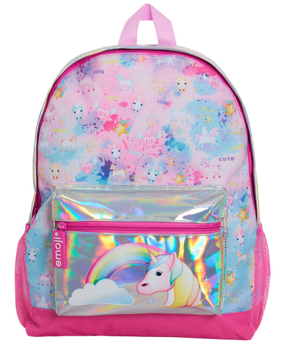 Emoji Girls Unicorn Backpack Large Bag Kids School Bag Pink Unicorn Rucksack