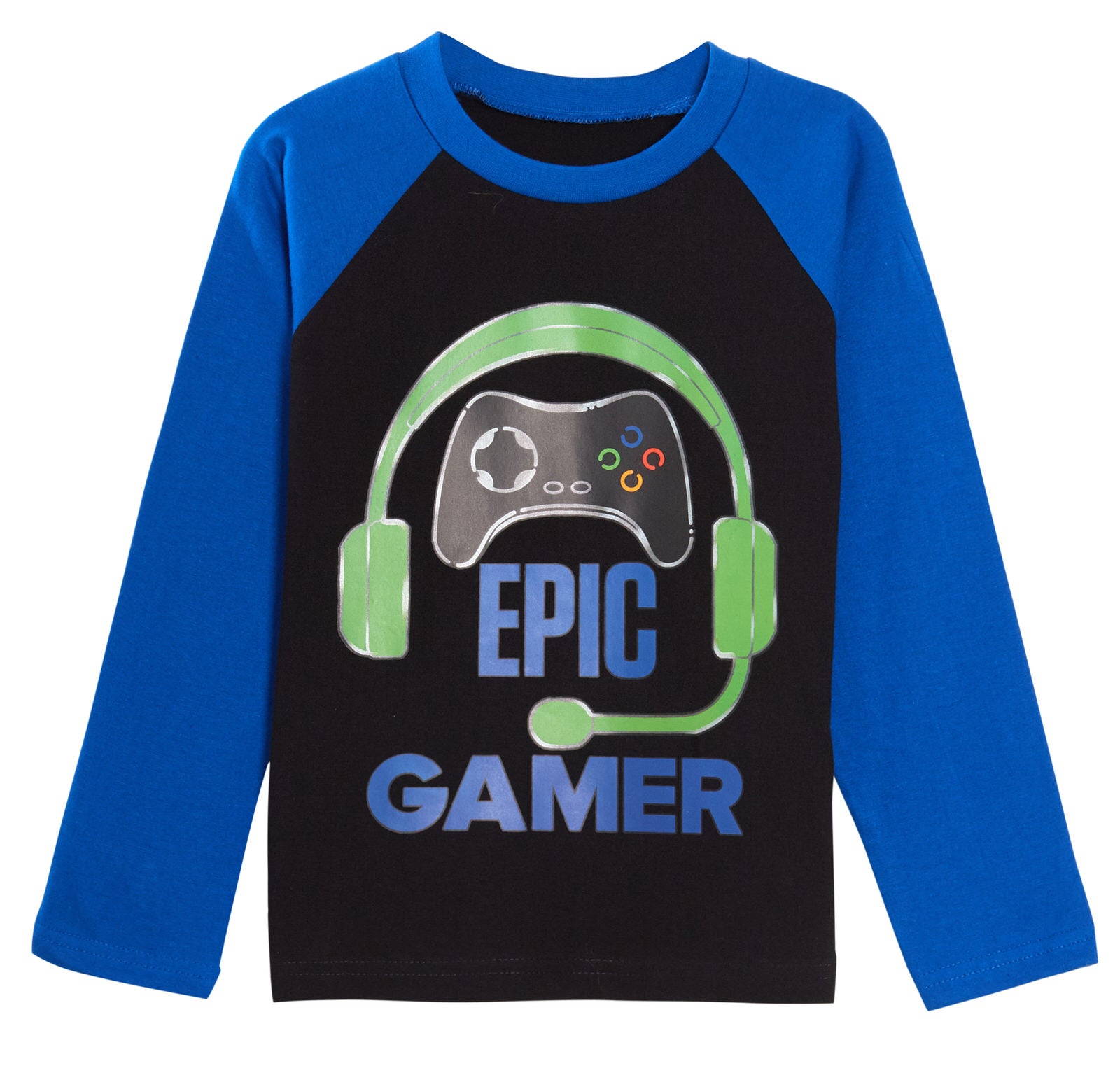 Boys Epic Gamer Pyjamas Gaming Headset and Controller Pjs Long Top + Bottoms