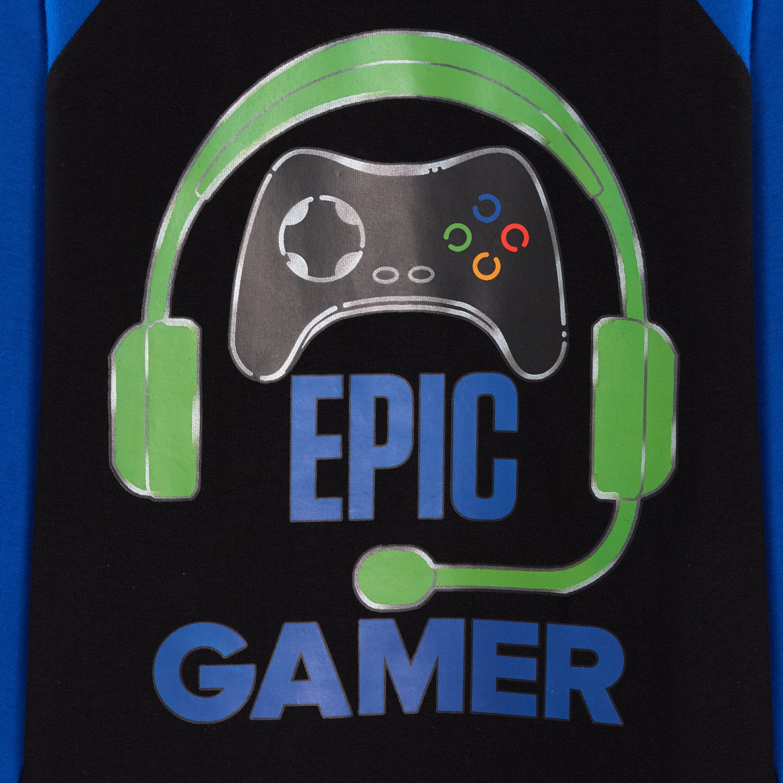 Boys Epic Gamer Pyjamas Gaming Headset and Controller Pjs Long Top + Bottoms