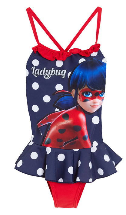 Girls Miraculous Ladybug Swimming Costume Kids One Piece Swimsuit Girls Swimwear