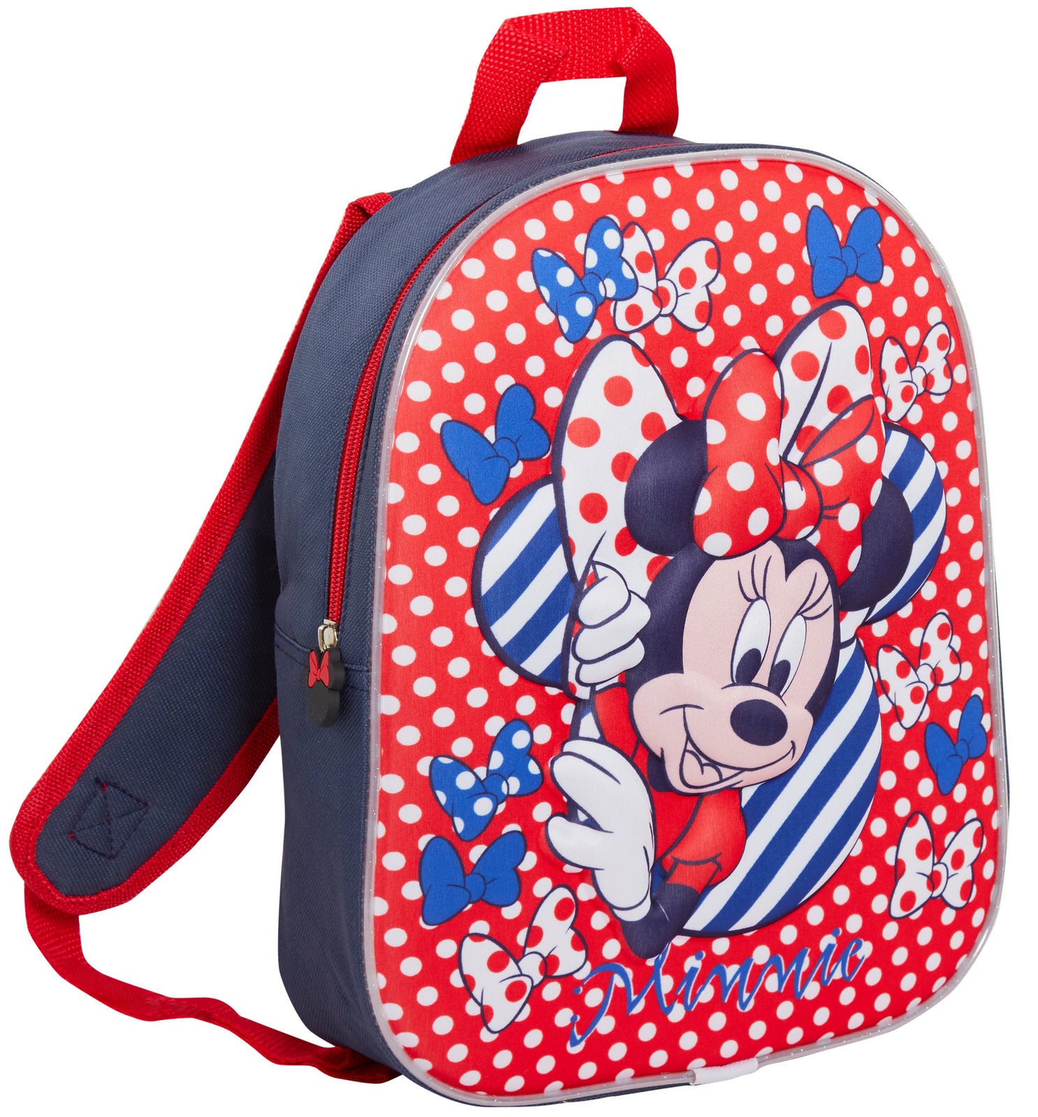 Disney Minnie Mouse 3D Backpack Kids School Nursery Lunch Book Bag Rucksack