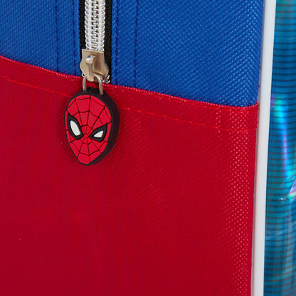 Boys Marvel Spiderman Holographic Backpack Kids School Lunch Book Bag Rucksack