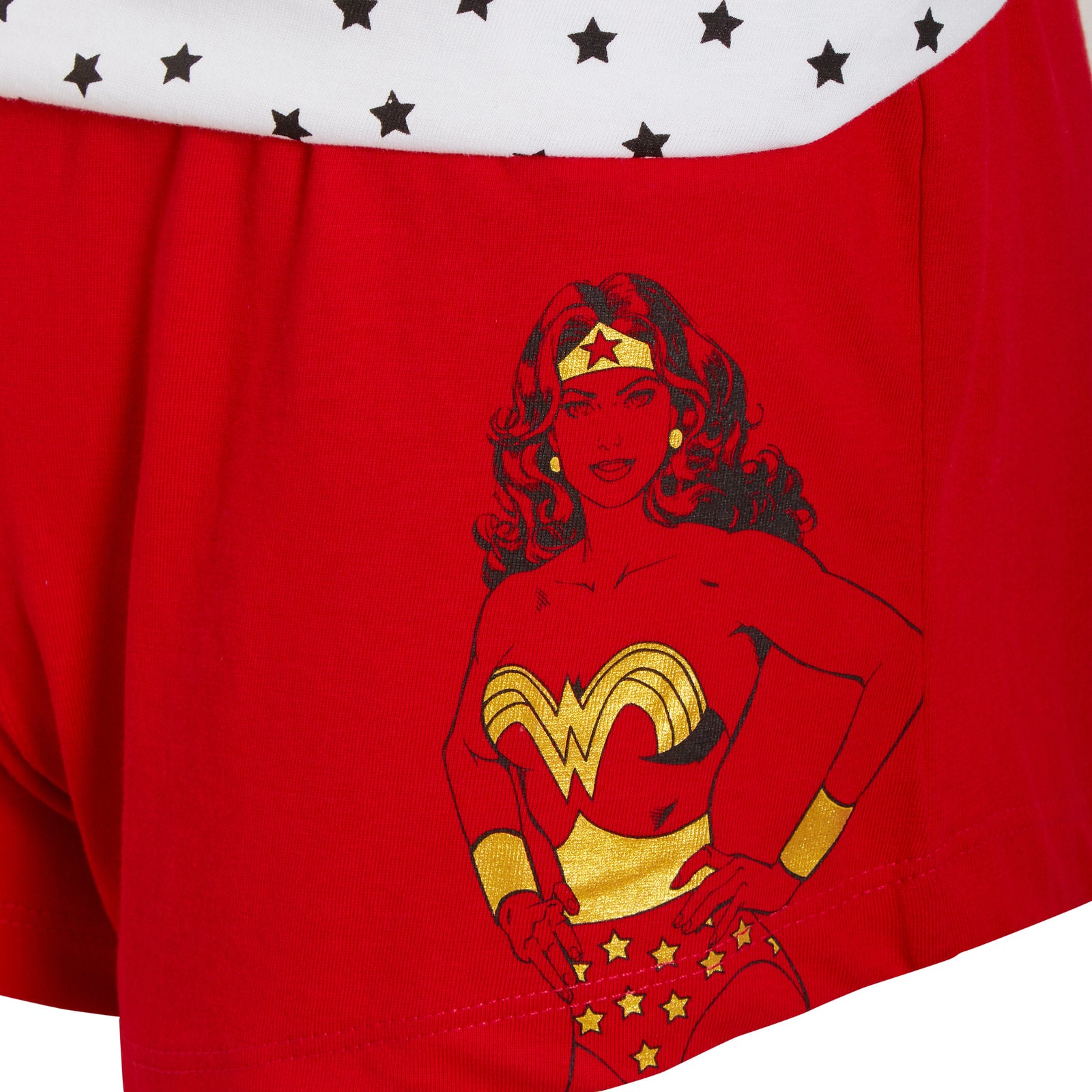 Womens Wonder Woman Short Pyjamas Ladies Shortie Pjs Vest Top Shorts Lounge Set