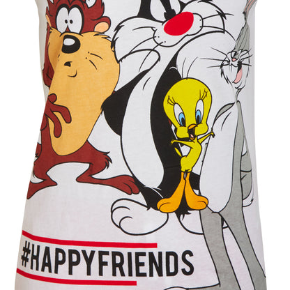 Womens Looney Tunes Short Pyjamas Ladies Short Sleeve T-Shirt Shorts Lounge Set