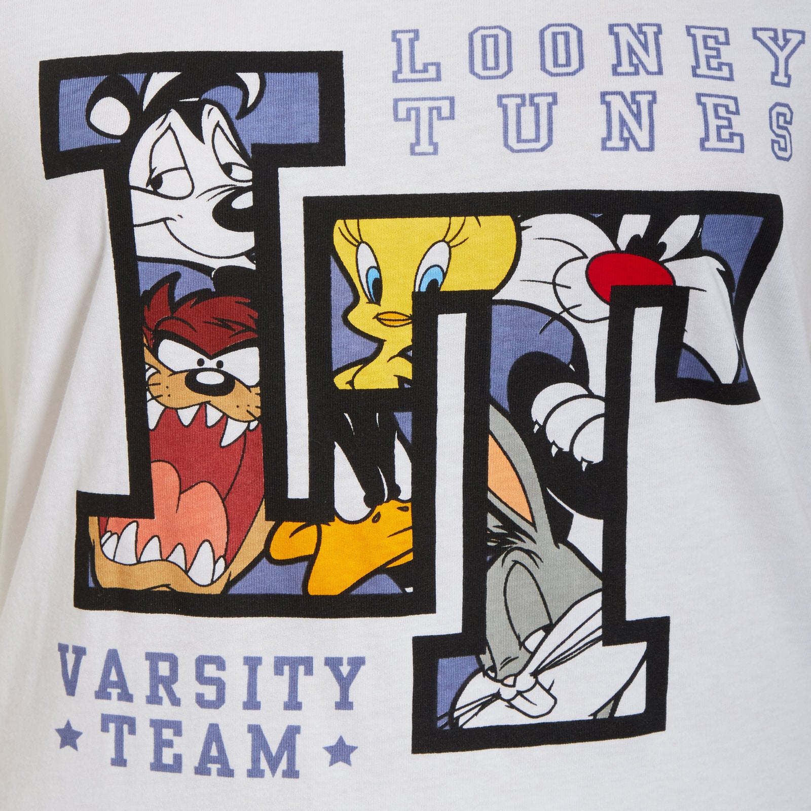 Womens Looney Tunes Short Pyjamas Ladies Short Sleeve T-Shirt Shorts Lounge Set