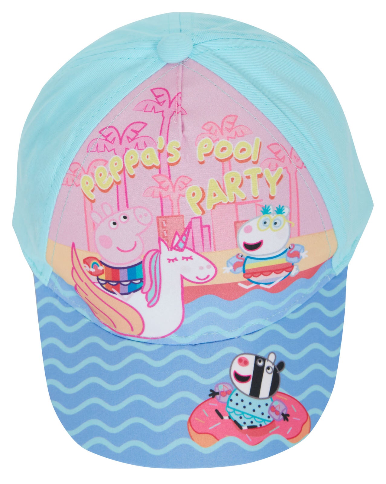 Girls Peppa Pig Baseball Cap Kids Character Summer Peaked Adjustable Sun Hat