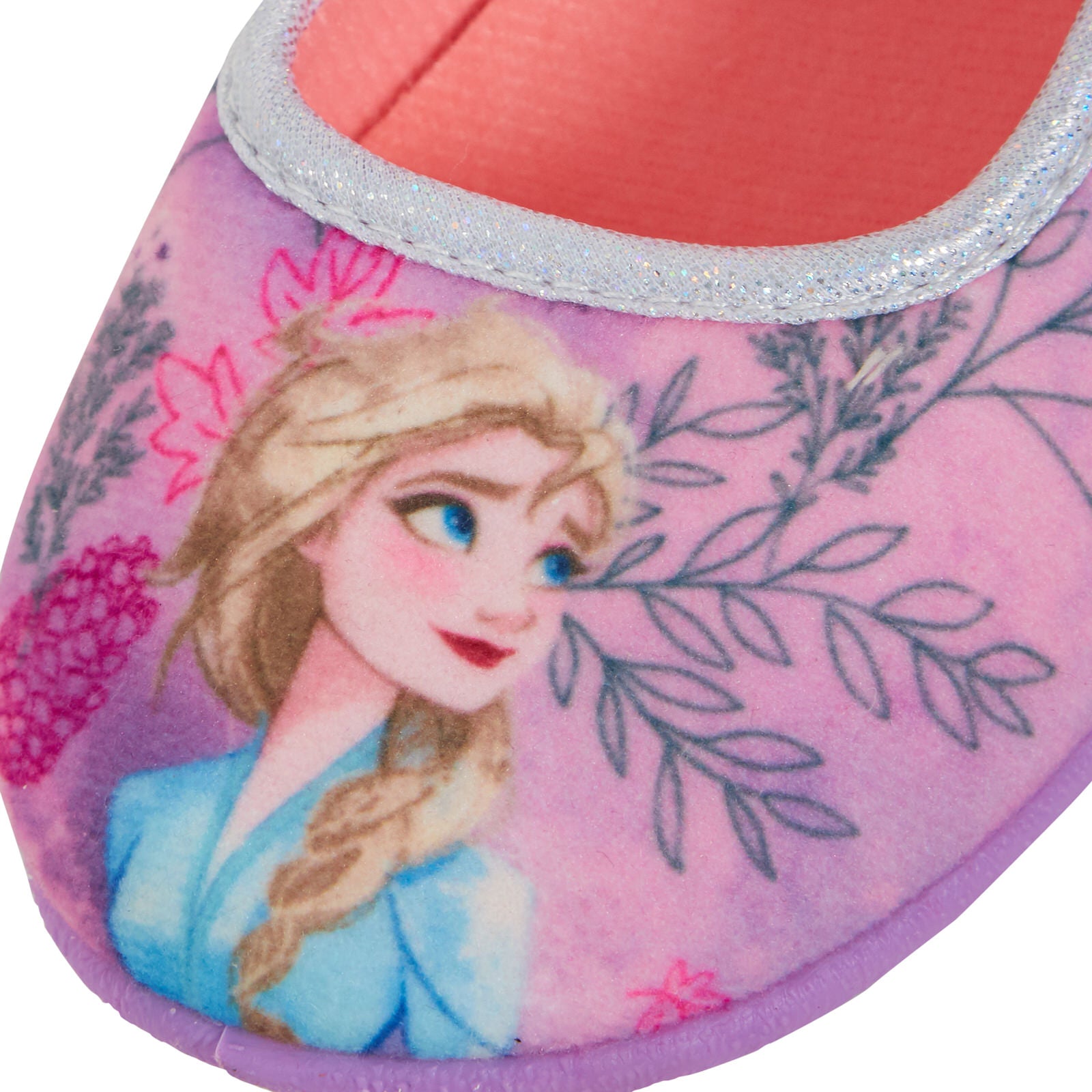 Girls Disney Frozen 2 Slippers Ballet Pumps Slip On Kids Elsa Anna House Shoes