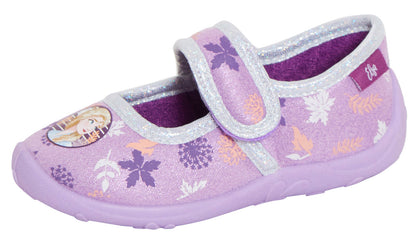 Girls Disney Frozen 2 Slippers Ballet Pumps Slip On Kids Elsa Anna House Shoes