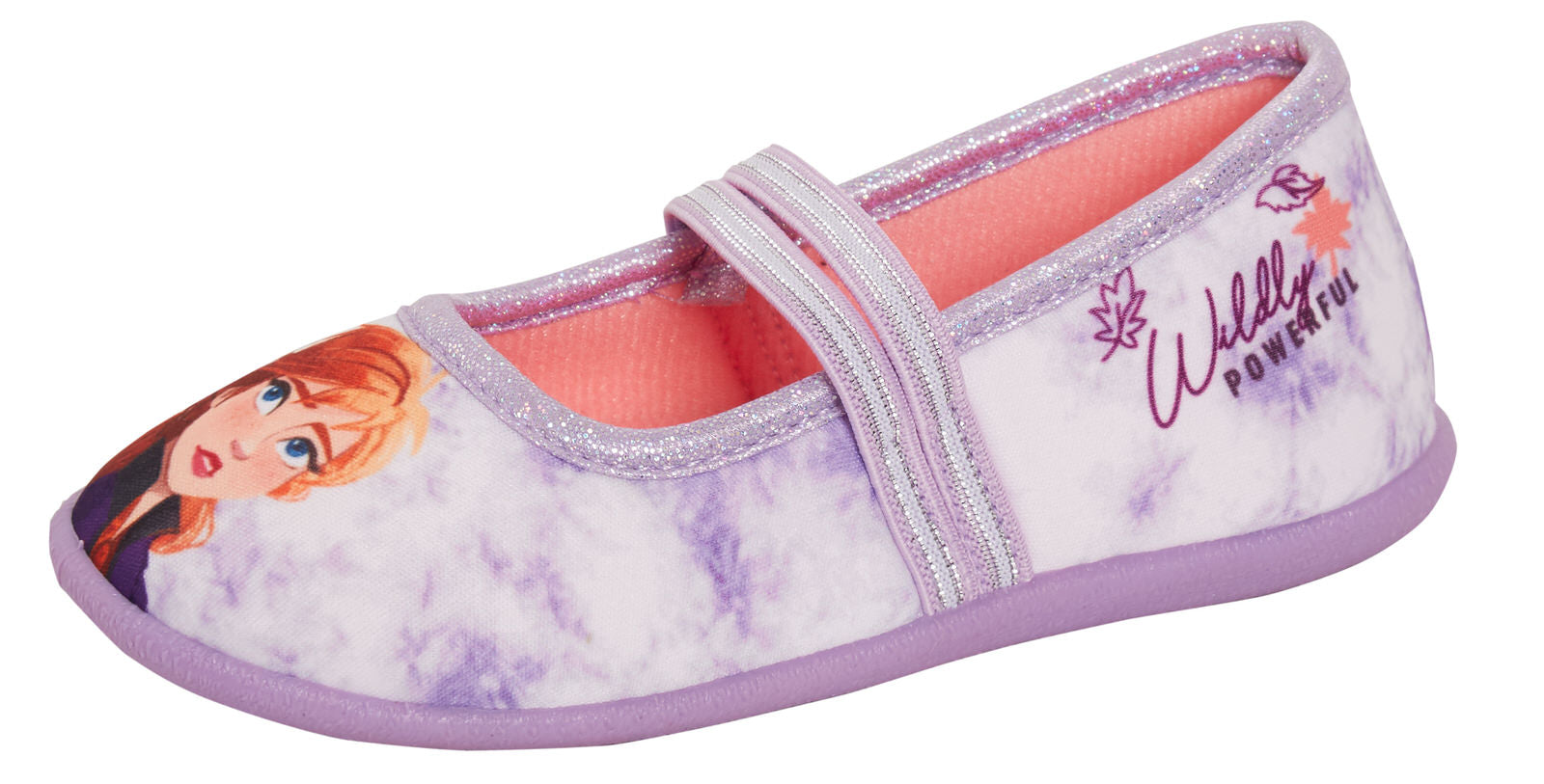 Girls Disney Frozen 2 Slippers Elastic Strap Ballet Pumps Elsa Anna House Shoes