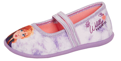 Girls Disney Frozen 2 Slippers Elastic Strap Ballet Pumps Elsa Anna House Shoes