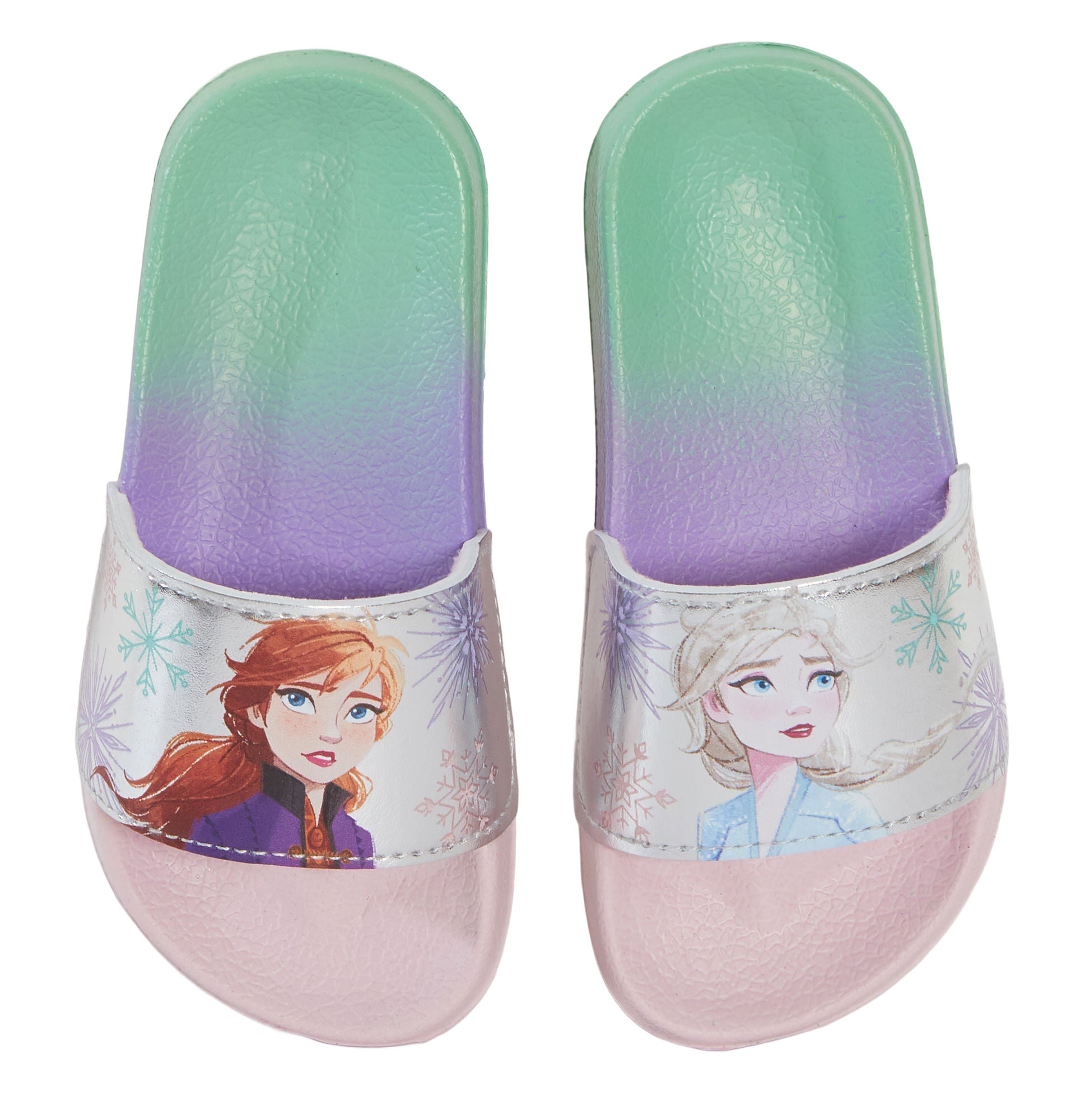 Girls Disney Frozen 2 Sliders Kids Elsa Anna Summer Sandals Beach Pool Shoes