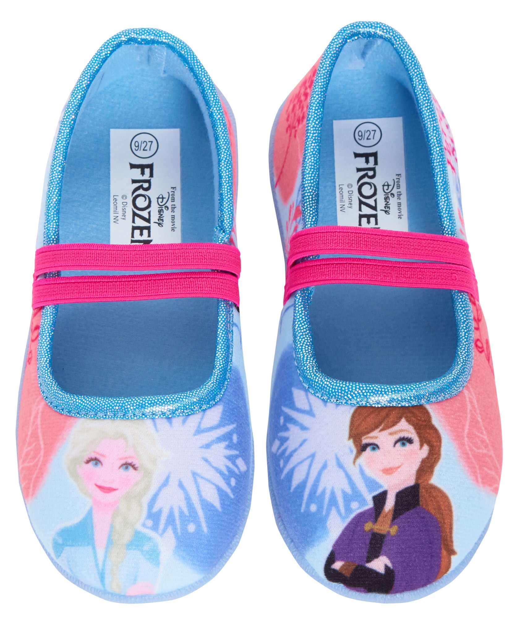 Girls Disney Frozen 2 Slippers Elastic Strap Ballet Pumps Elsa Anna House Shoes