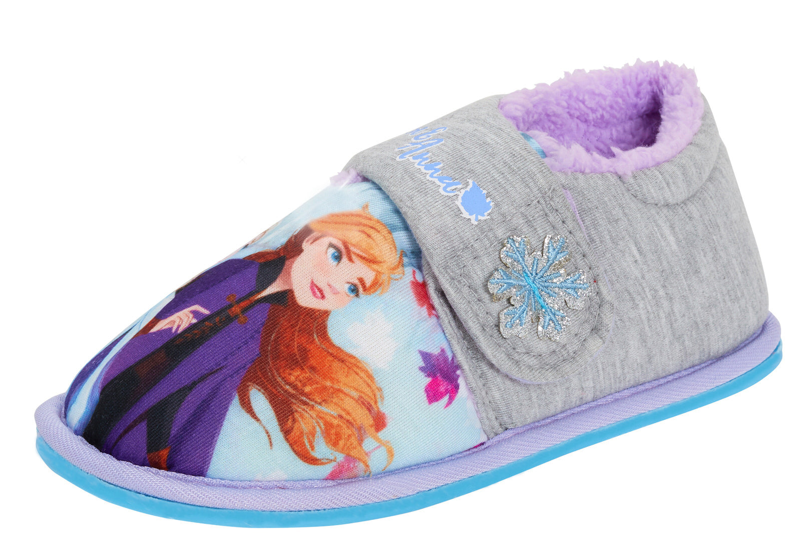 Disney Frozen 2 Girls Slippers Elsa Anna Kids Faux Fur Fleece Lined House Shoes