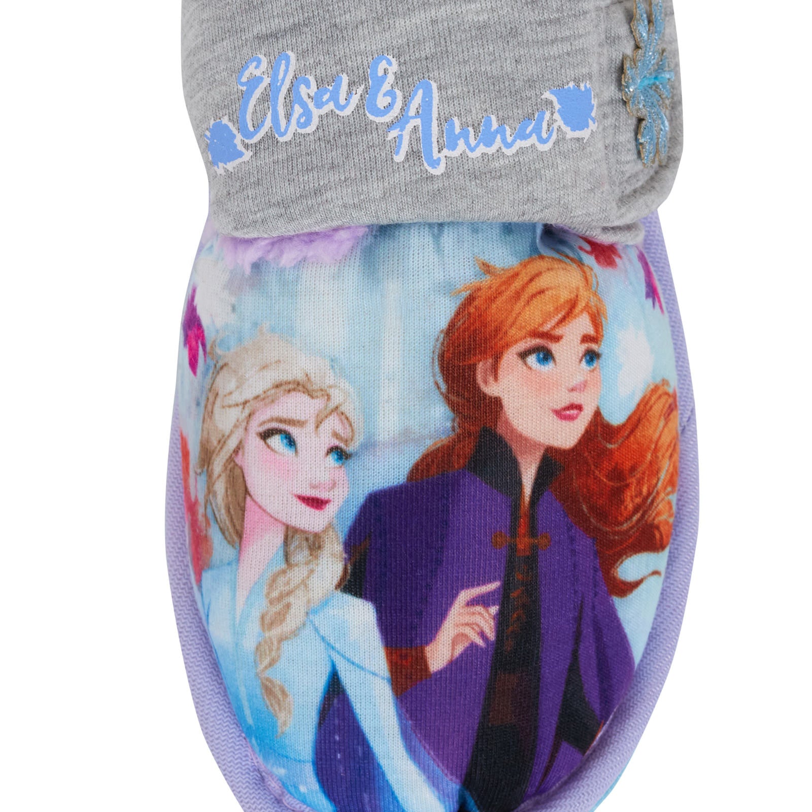 Disney Frozen 2 Girls Slippers Elsa Anna Kids Faux Fur Fleece Lined House Shoes