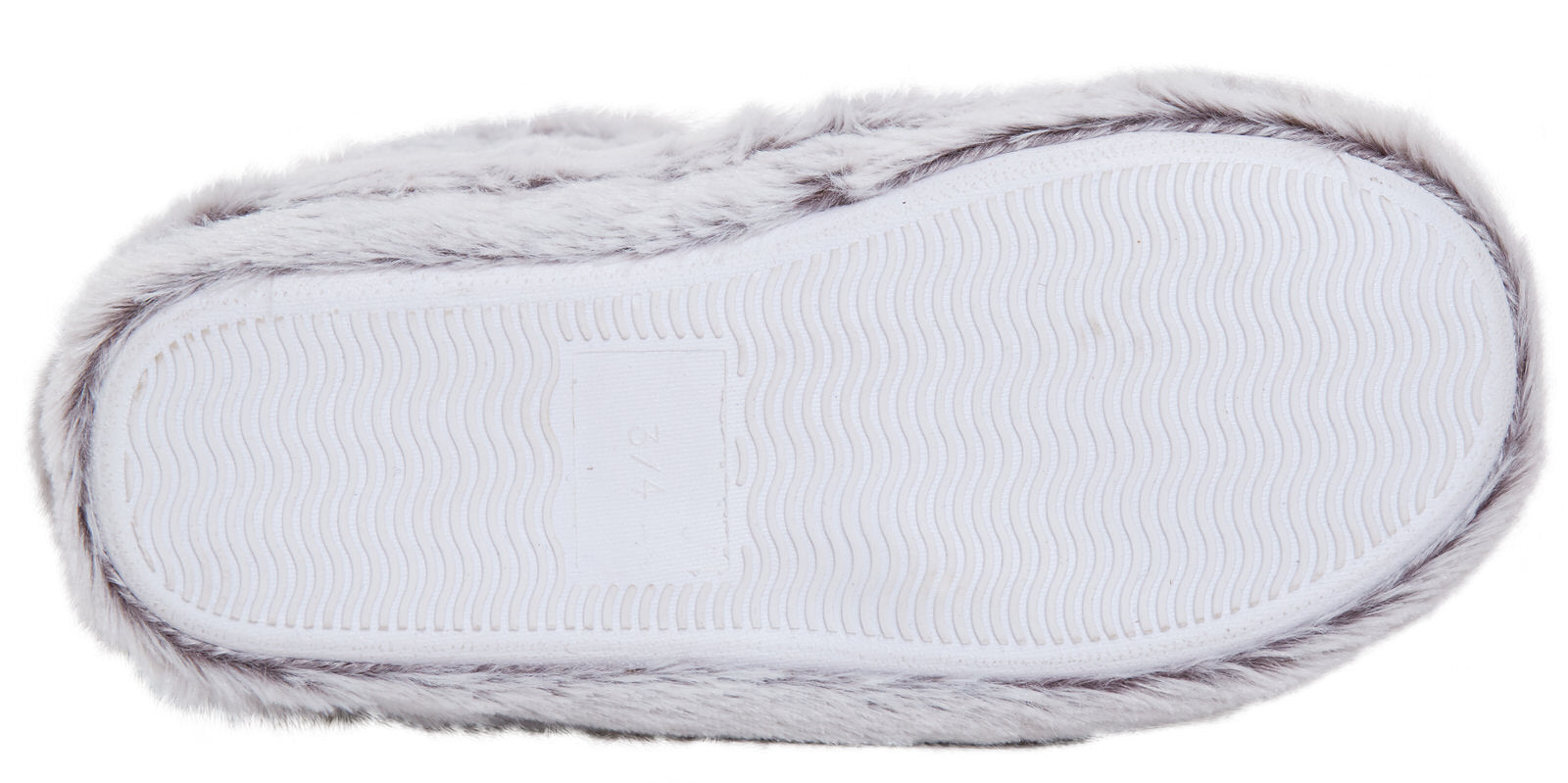 Womens Faux Fur Slipper Boots Ladies Memory Foam Plush Grey Bootie Slippers