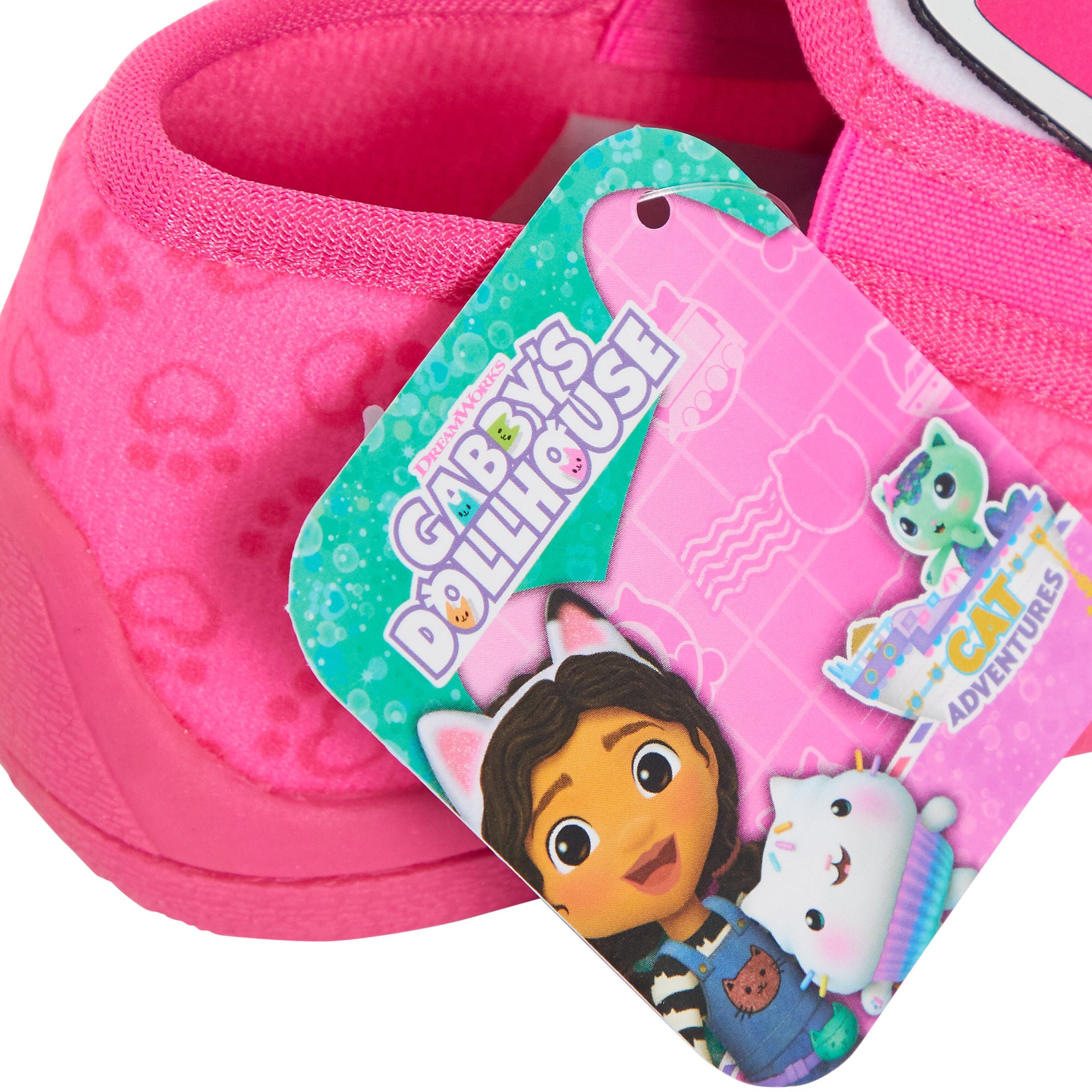Girls Gabby's Dollhouse Pandy Paws Slippers Kids Slip On Cat Nursery House Shoes