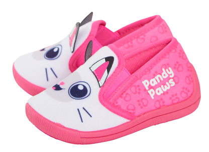 Girls Gabby's Dollhouse Pandy Paws Slippers Kids Slip On Cat Nursery House Shoes