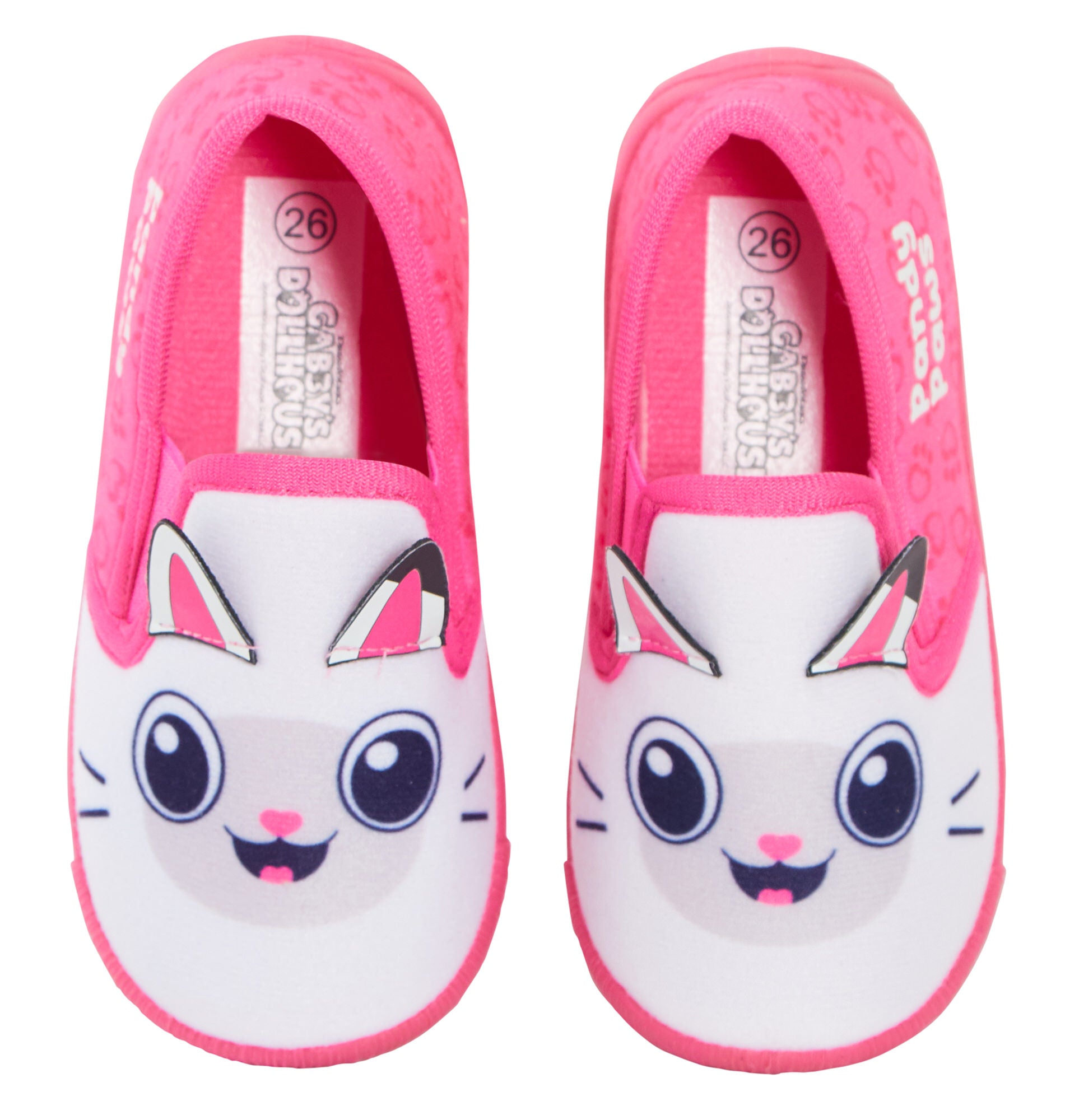 Girls Gabby's Dollhouse Pandy Paws Slippers Kids Slip On Cat Nursery House Shoes