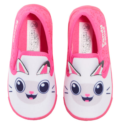 Girls Gabby's Dollhouse Pandy Paws Slippers Kids Slip On Cat Nursery House Shoes